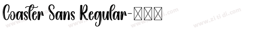 Coaster Sans Regular字体转换